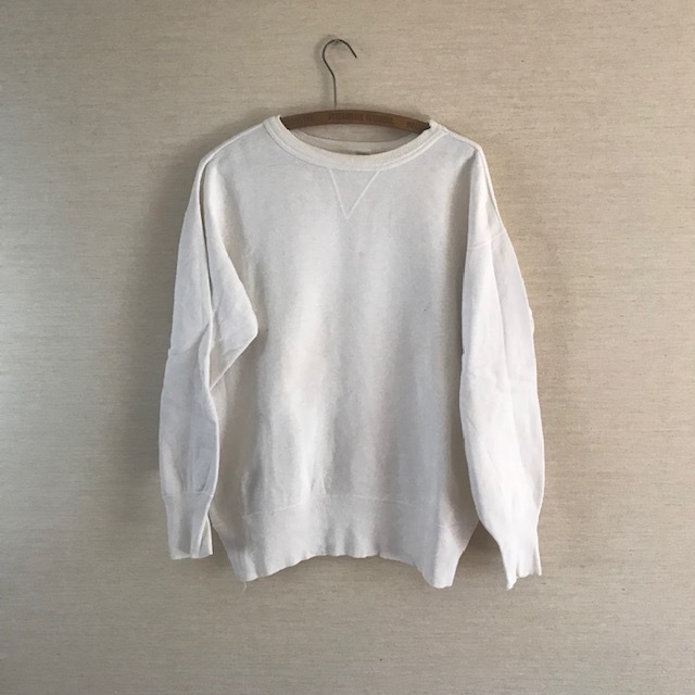 60年代 ヴィンテージ スエット FRUIT of the LOOM L 前Vガゼット