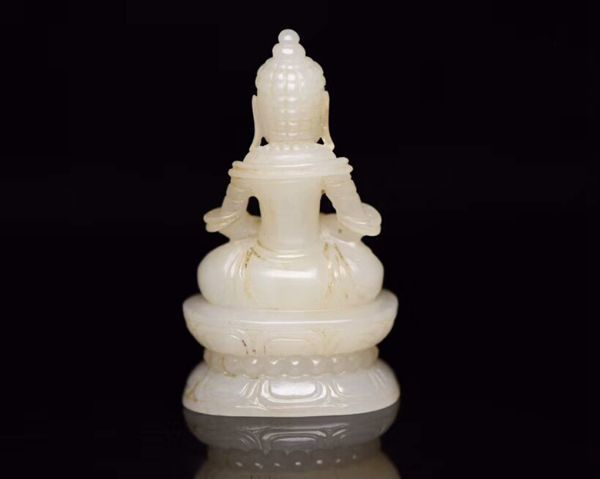 根付 清 開運玉器 貴重 和田玉 中古 CL0128 古玩玉器 吉祥文佩飾 白玉
