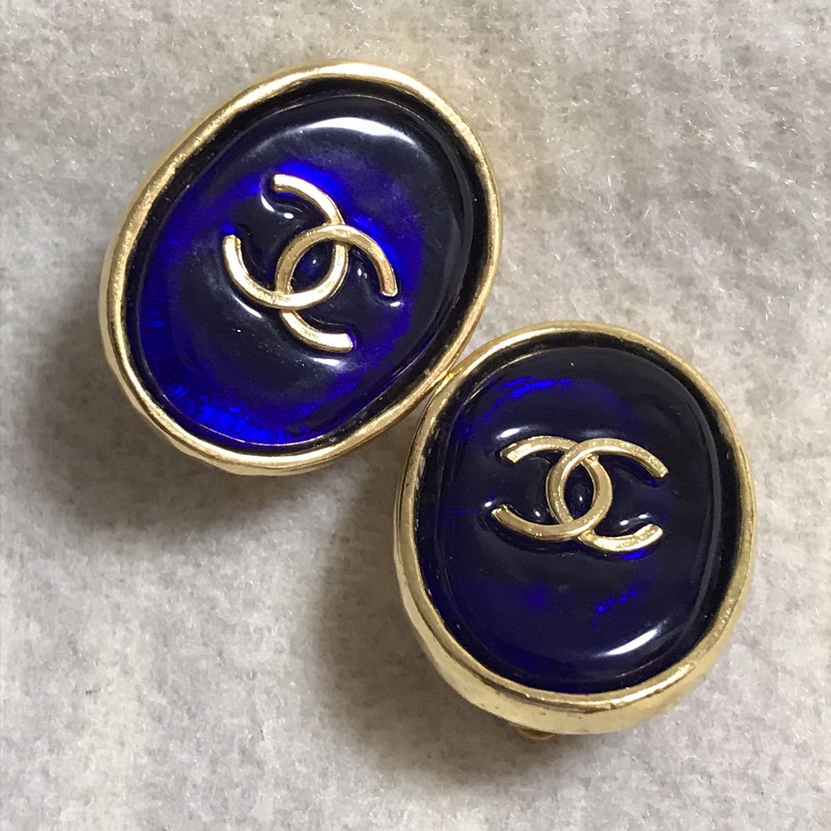 シャネル CHANEL イヤリング グリポア ヴィンテージ ココマーク カラー 