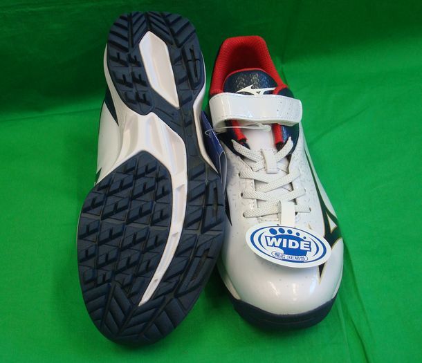 ミズノ トレーニングシューズ 22.5cm 白×ネイビー×ゴールド 11GT192442 新品_2