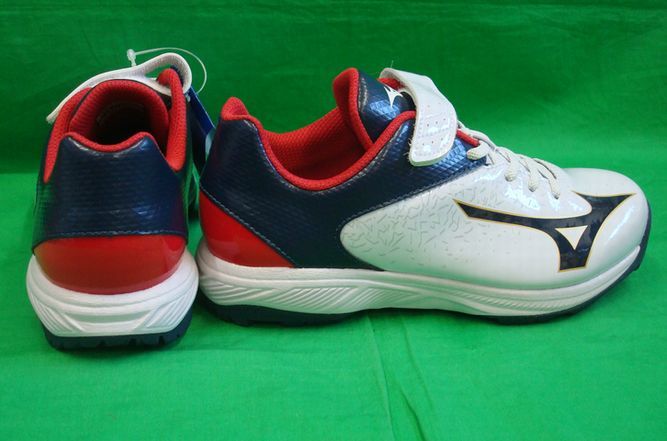 ミズノ トレーニングシューズ 22.5cm 白×ネイビー×ゴールド 11GT192442 新品_3