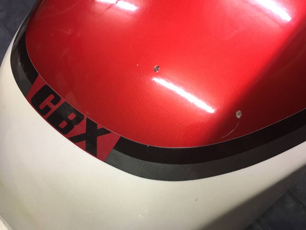 CBX400F 2型 純正フューエルタンク 赤/白 当時物メーカーオリジナル