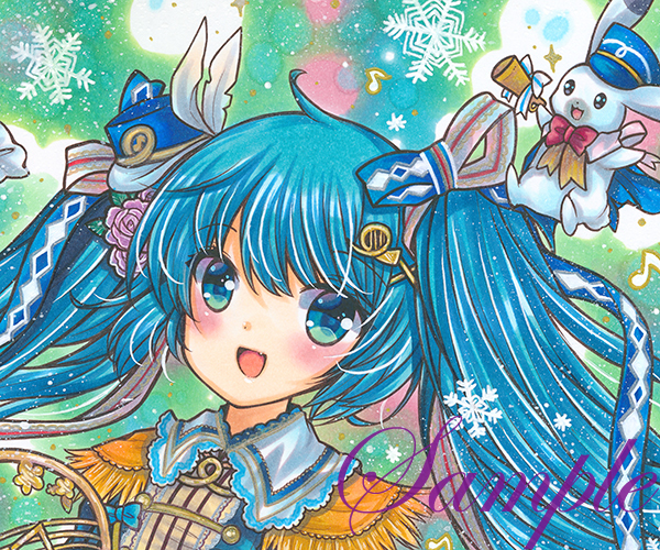 同人手描きイラスト Vocaloid 雪ミク２０２０ 初音ミク 色紙 手描きイラスト 売買されたオークション情報 Yahooの商品情報をアーカイブ公開 オークファン Aucfan Com