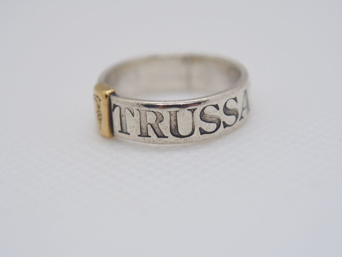 TRUSSARDI トラサルディ K18 925S刻印 ゴールド シルバー リング 指輪 
