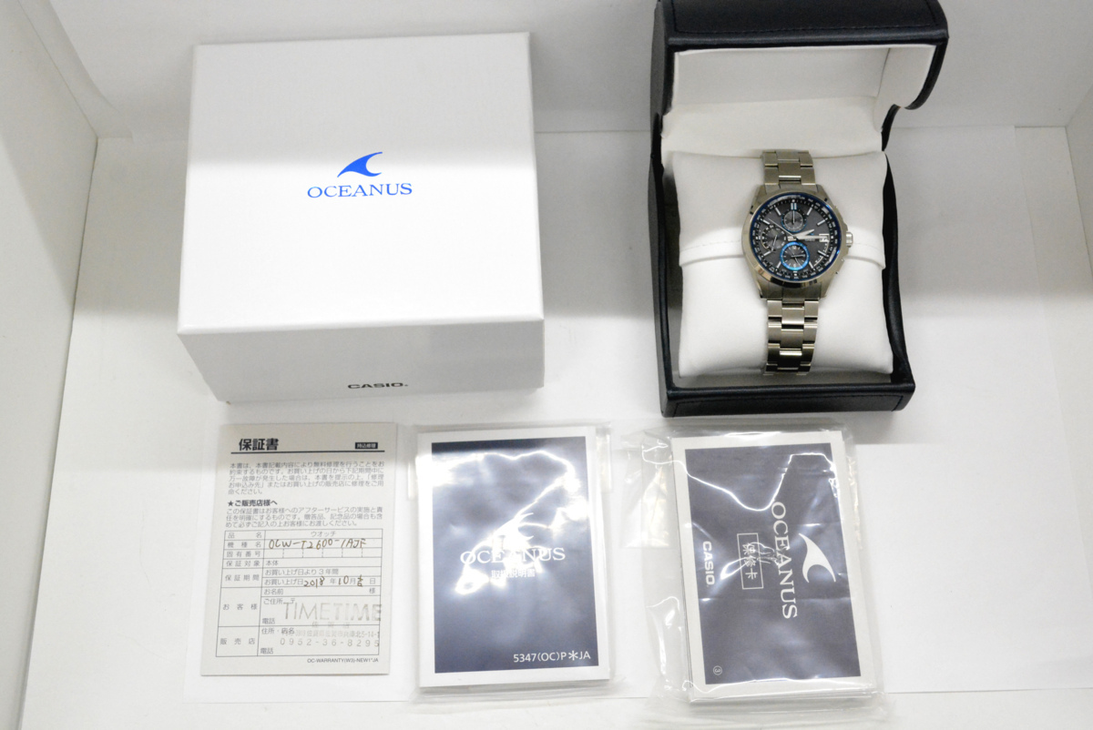 T746☆未使用品 CASIO カシオ OCEANUS オシアナス クラシックライン 