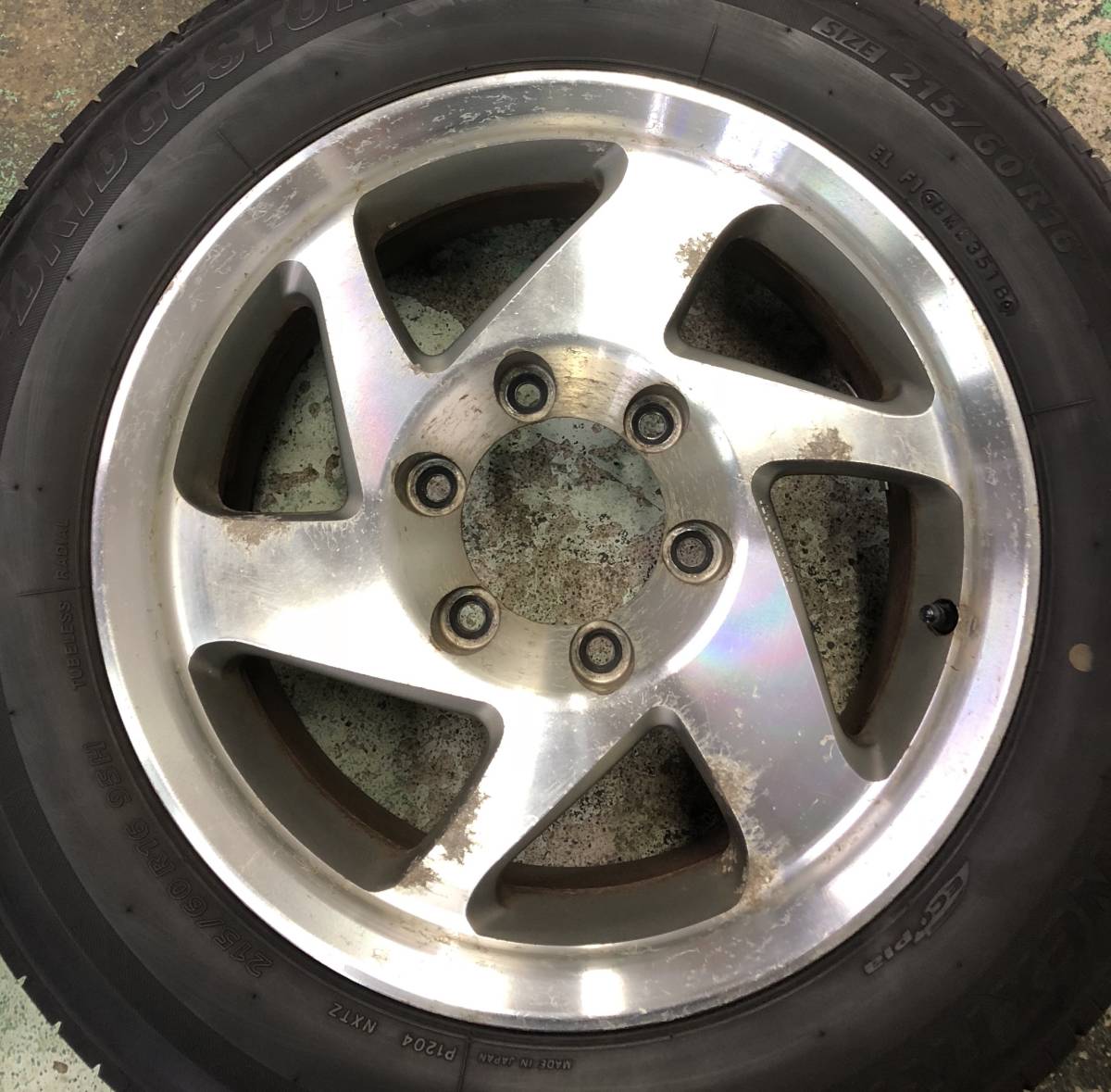 ハイエースに！215/60R16・アルミホイール4本セット・2018年製 