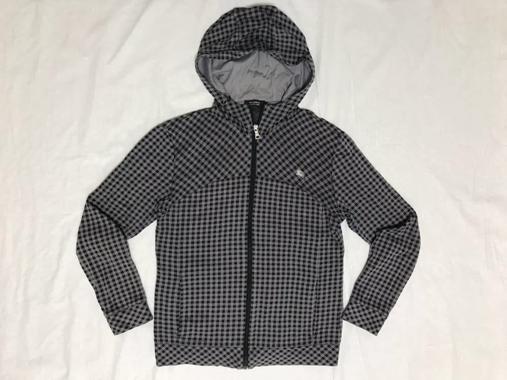 希少 Burberry Black Label バーバリー ジップパーカー グレー 灰色