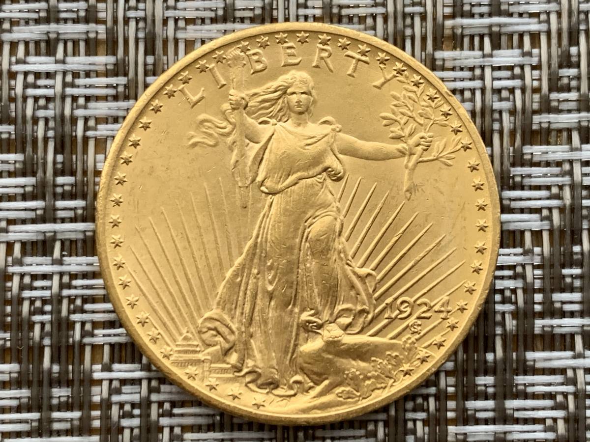 USA・1924・Saint-Gaudens・Double Eagles 20ドル金貨【UNC】 【公式通販】