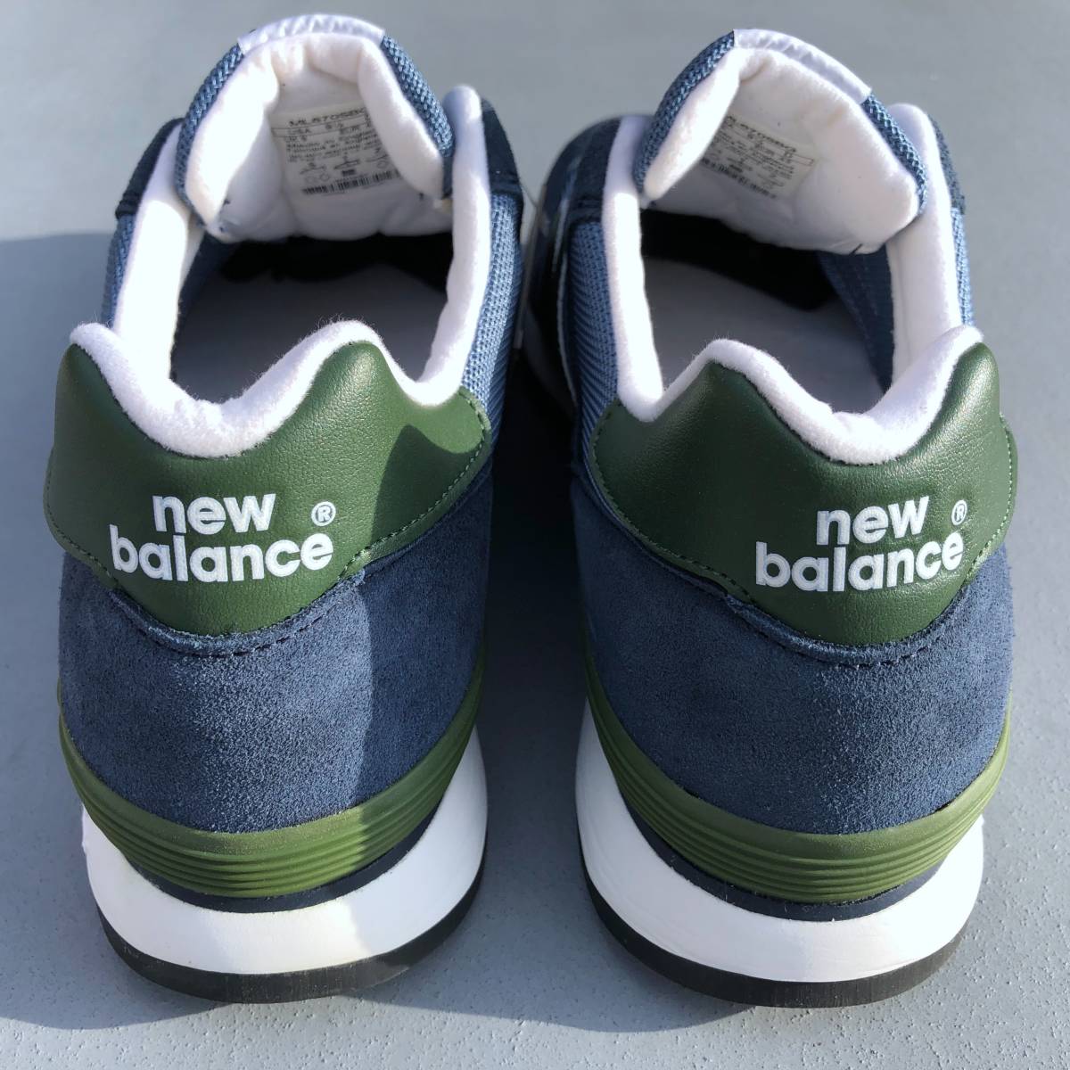 海外限定 UK製 NEW BALANCE ML670SBG NAVY×GREEN US9.5D 27.5cm 新品 