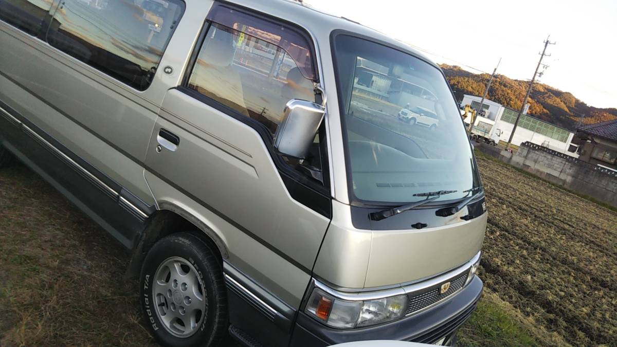 平成5年 キャラバン ロイヤル 7人乗 ロング 車検令和3年8月迄 V6 