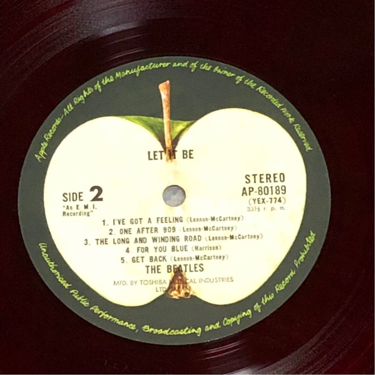 IT Beatles - LET ⁄ Be Let The It 初回 BE ビートルズ 赤盤 Yahoo