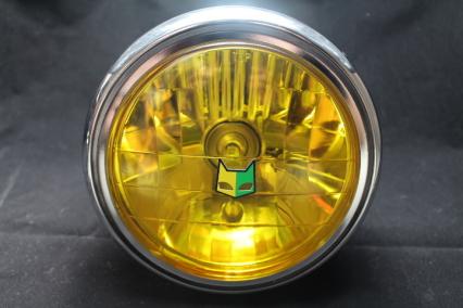 CBX400F/CBX550F 汎用 ヘッドライト 180π LED イエローレンズ