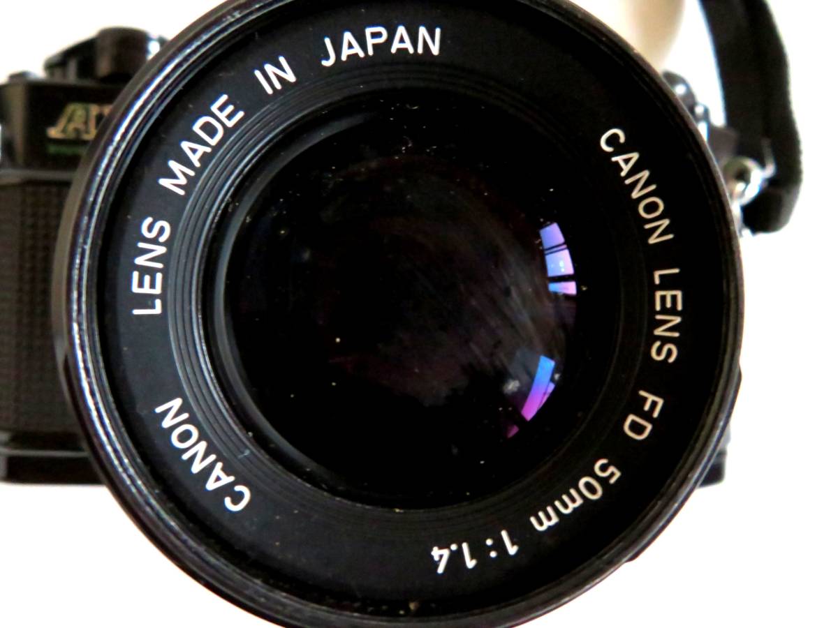 CG052○1000円○Canon AE-1 キャノン フィルムカメラ FD 50㎜ 1:1.4