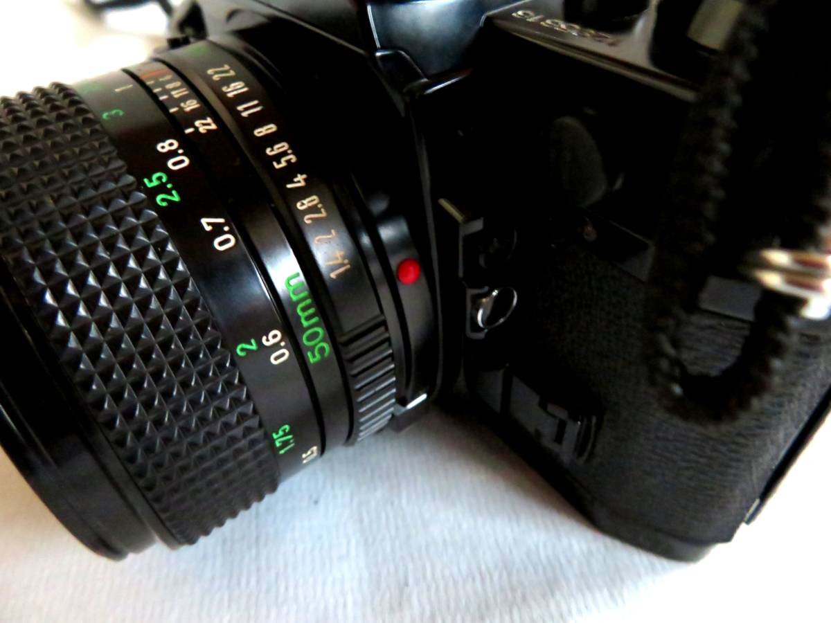 CG052○1000円○Canon AE-1 キャノン フィルムカメラ FD 50㎜ 1:1.4