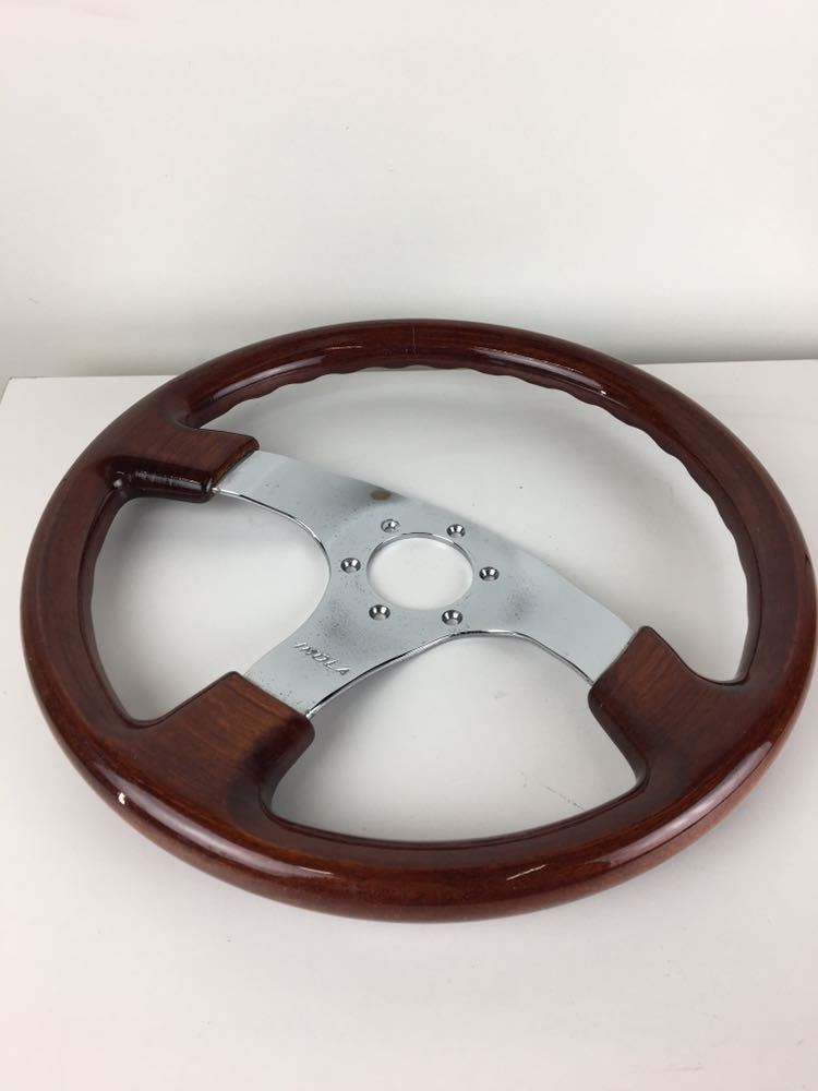 当時物イタルボランテIMOLAウッドステアリングおまけ付き ウッド
