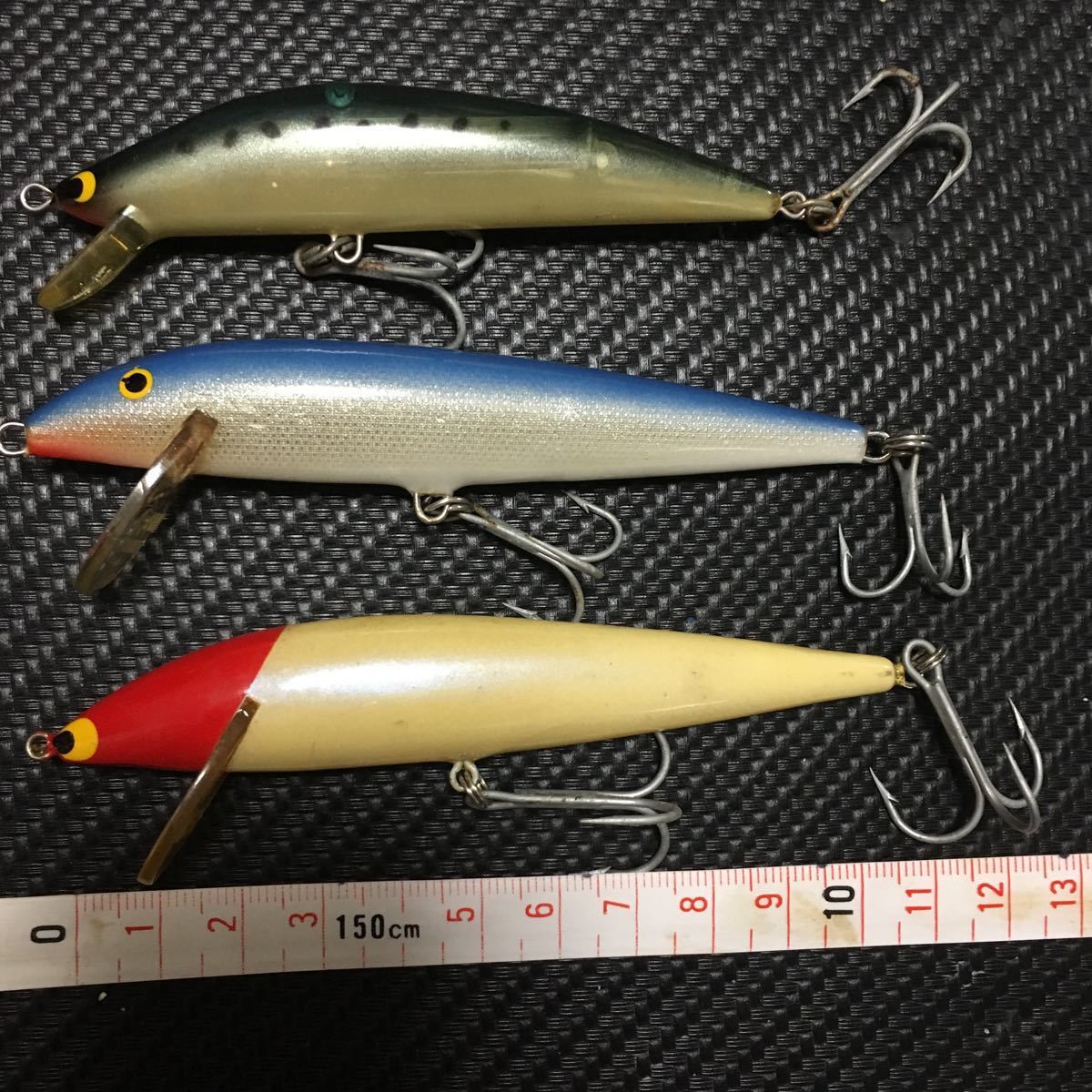 オールド中古ソルトミノー　リョービ 　スズキング　ラパラ　カウントダウン　フィンランド製　K-TEN　ブルーオーシャン3個セットまとめて_1