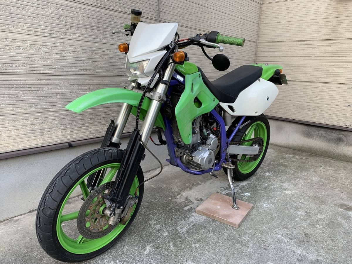 カワサキ KLX250改 ボアアップ/FCR/キャストホイール 自賠責付き