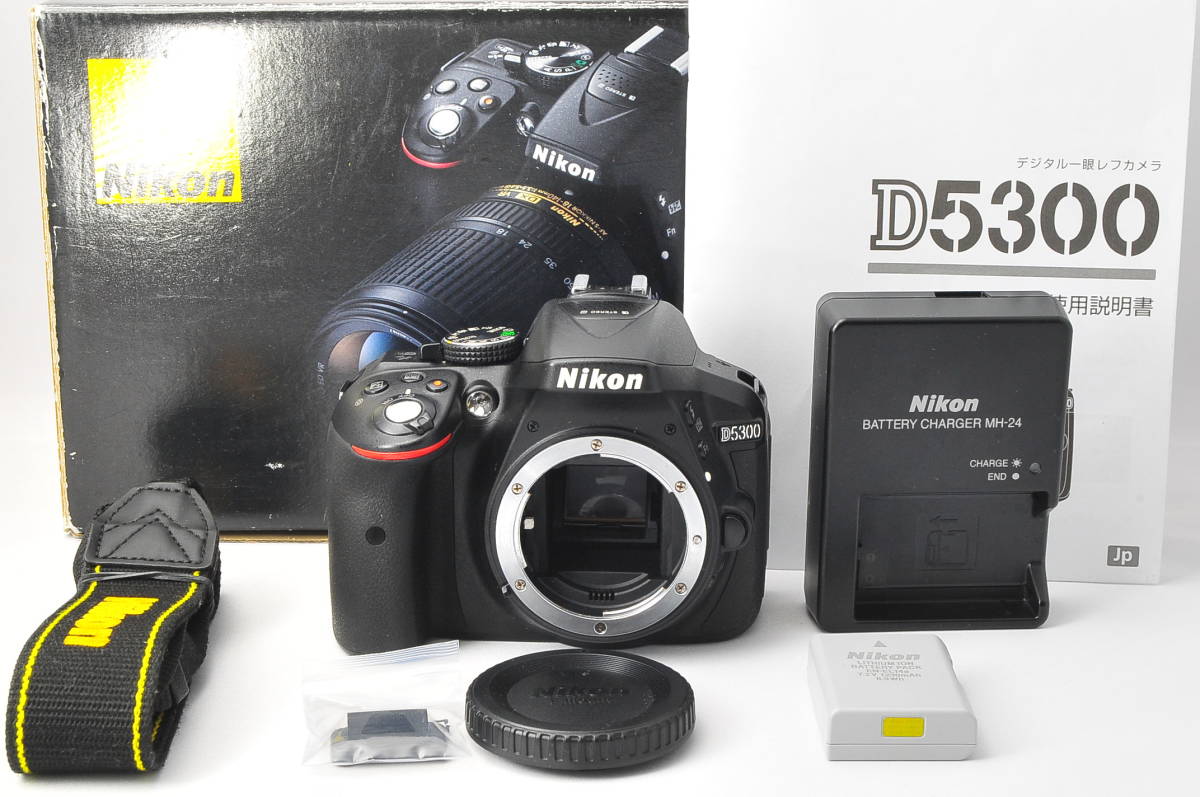 ★極上美品★Nikon ニコン D5300 ボディ ブラック★元箱付き★動作絶好調★Wi-Fi機能搭載★バリアングル液晶★＃A662