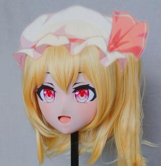 ★現品即発　東方紅魔郷　フランドール・スカーレット　着ぐるみマスク　cosplaykigurumi MASK　FPR製 変装二次元　美少女マスク★
