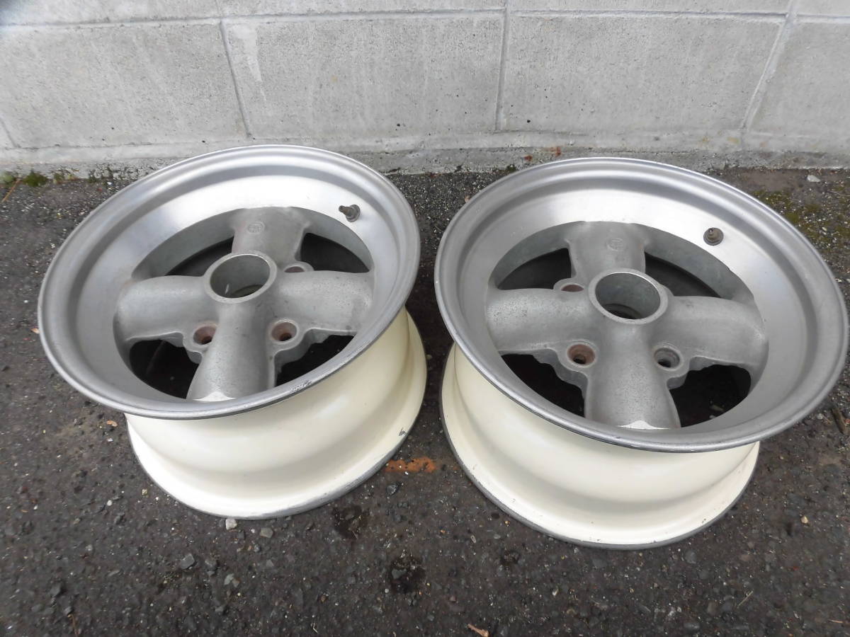 旧車 ワタナベ 4スポーク 13インチ 114.3 7J アルミホイール 