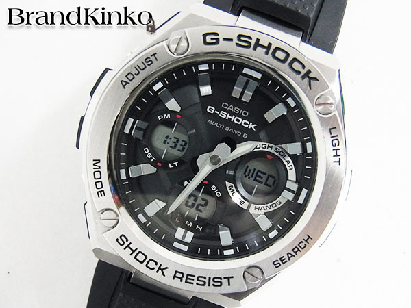 カシオ G-SHOCK GST-W110 ラバーベルト multi band 6 メンズ 腕時計 中古 RA1★