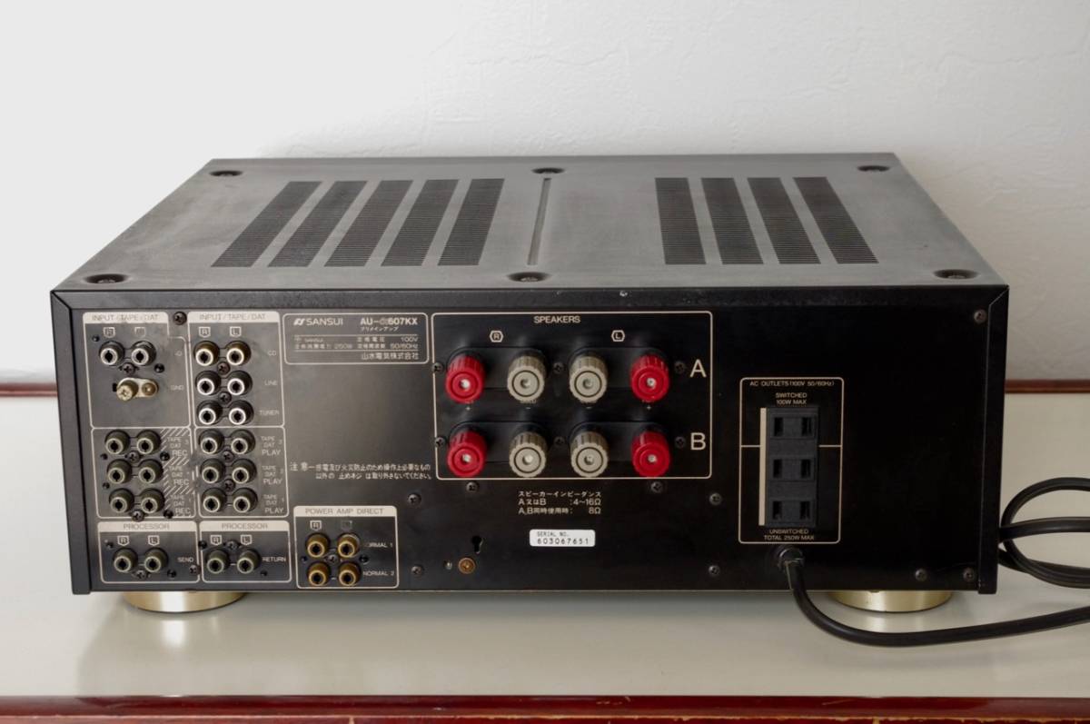 サンスイ SANSUI プリメインアンプ さんすいAu-α607KX ワンオーナー