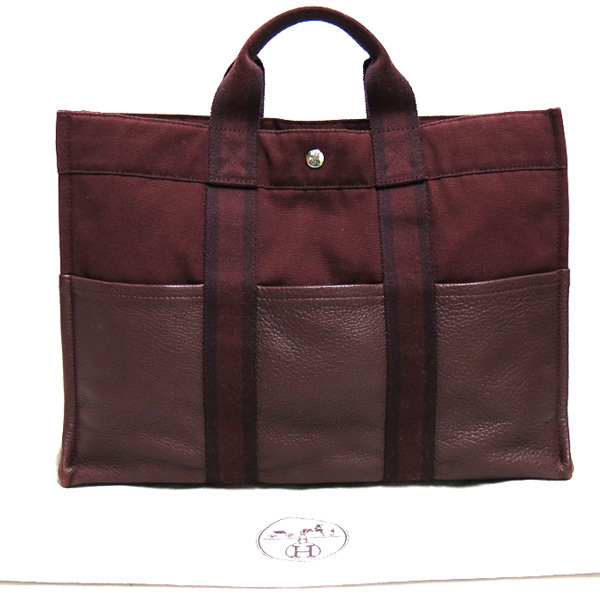 エルメス フールトゥ MM HERMES トートバッグ キャンバス フールトゥ