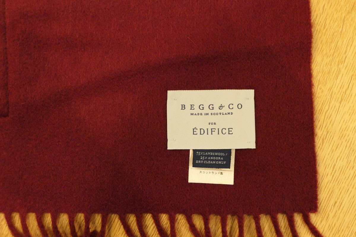  品 エディフィス 別注 英国製 BEGG 大判ストール アンゴラウール 大判ストール ボルドー ジョンストンズ 好きにも(カシミア、パシュミナ)｜売買されたオークション情報、yahooの商品情報をア カシミア、パシュミナ