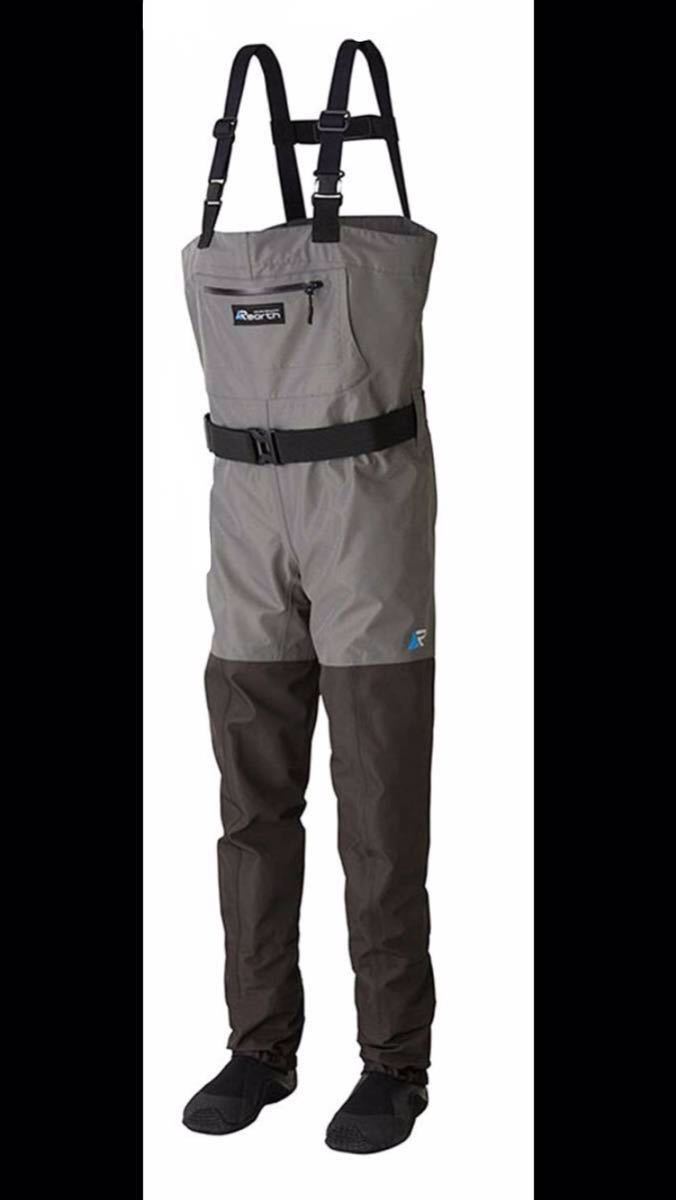 送料無料 Rearth/リアス FWD-0100 L リミテッドサーフウェーダー (GRY/GBLK)_1