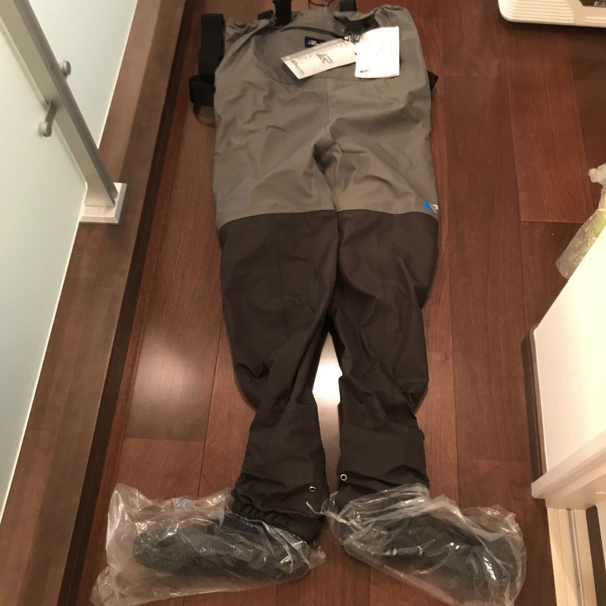 送料無料 Rearth/リアス FWD-0100 L リミテッドサーフウェーダー (GRY/GBLK)_2