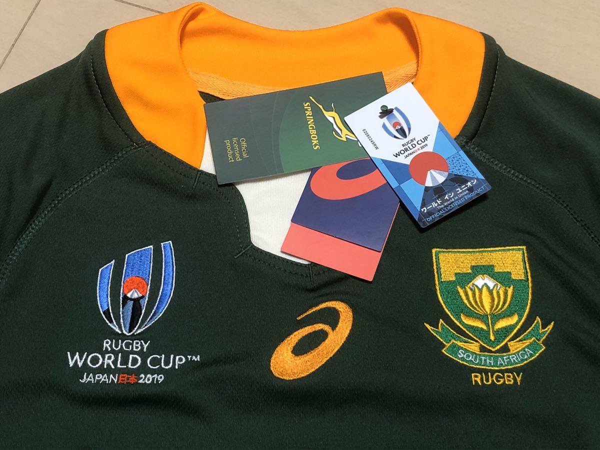 ★入手困難★ ハンドレ・ポラード 南アフリカ SPRINGBOKS ラグビーワールドカップ2019 レプリカ ホーム ジャージ 【背番号付き】