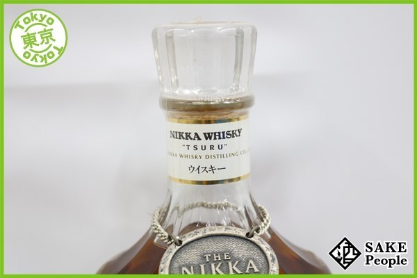 鶴 ニッカ 700ml レトロ：スリムボトル鶴 （箱 東京都在住限定終売品 ◇注目! ニッカ 鶴 クリアボトル 700ml 43% ジャパニーズ