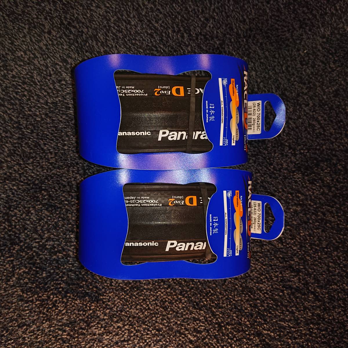  パナレーサー RACE-D Evo2 duro 700&times;25C 260g 2本セット / Panasonic Panaracer 日本製(700C（クリンチャー、WO）)｜売買されたオークション情報、yahooの商品情報をアーカイブ公開 - オークファン タイヤ