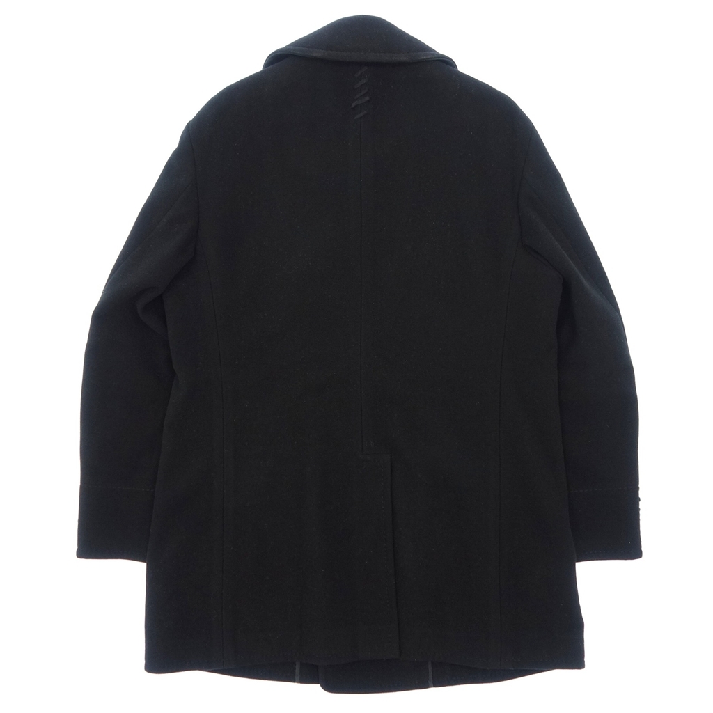 美品◇ISSEY MIYAKE イッセイミヤケ ME33FA021ウール ピーコート 2 黒