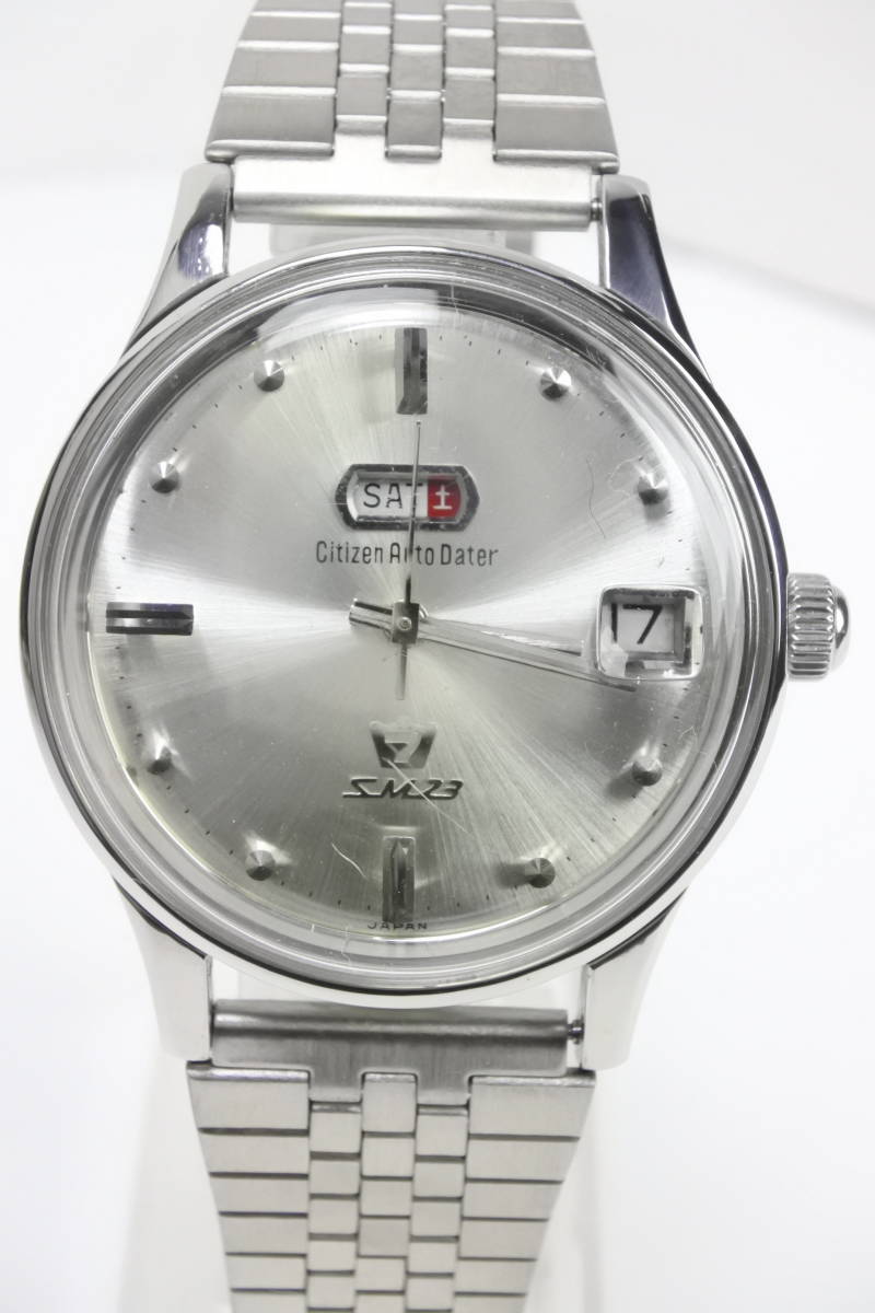 60年代名機 シチズン 7 SM23 自動巻紳士腕時計 純正ベルト 極珍美品