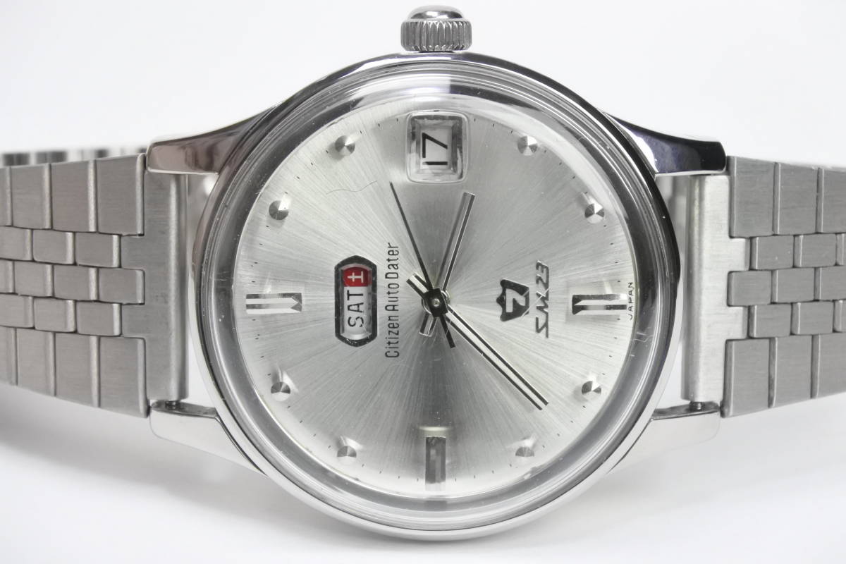 60年代名機 シチズン 7 SM23 自動巻紳士腕時計 純正ベルト 極珍美品