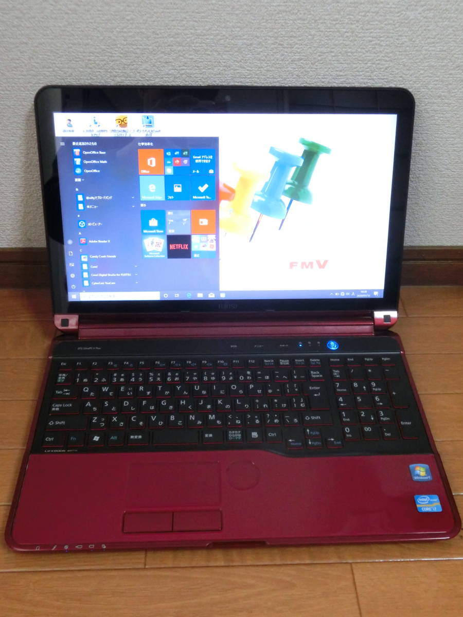 富士通 LIFEBOOK AH77/H (Win10/15.6インチ/Core i7/4GB/1TB/Blu-ray