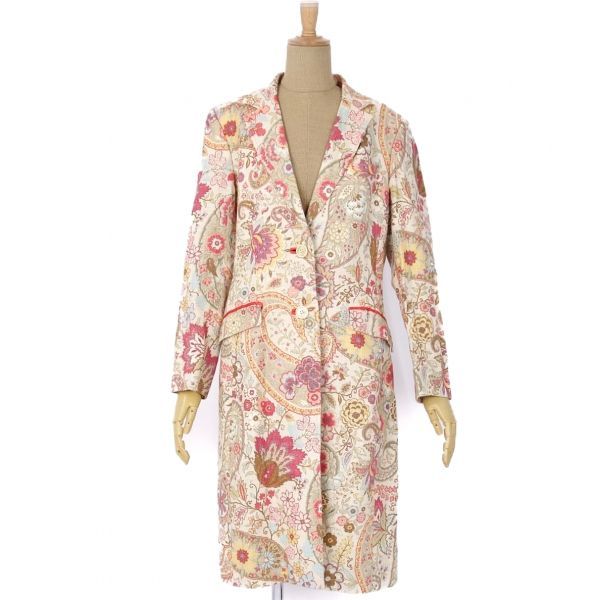 エトロ ETRO イタリア製 レディース ペイズリー チェスターコート