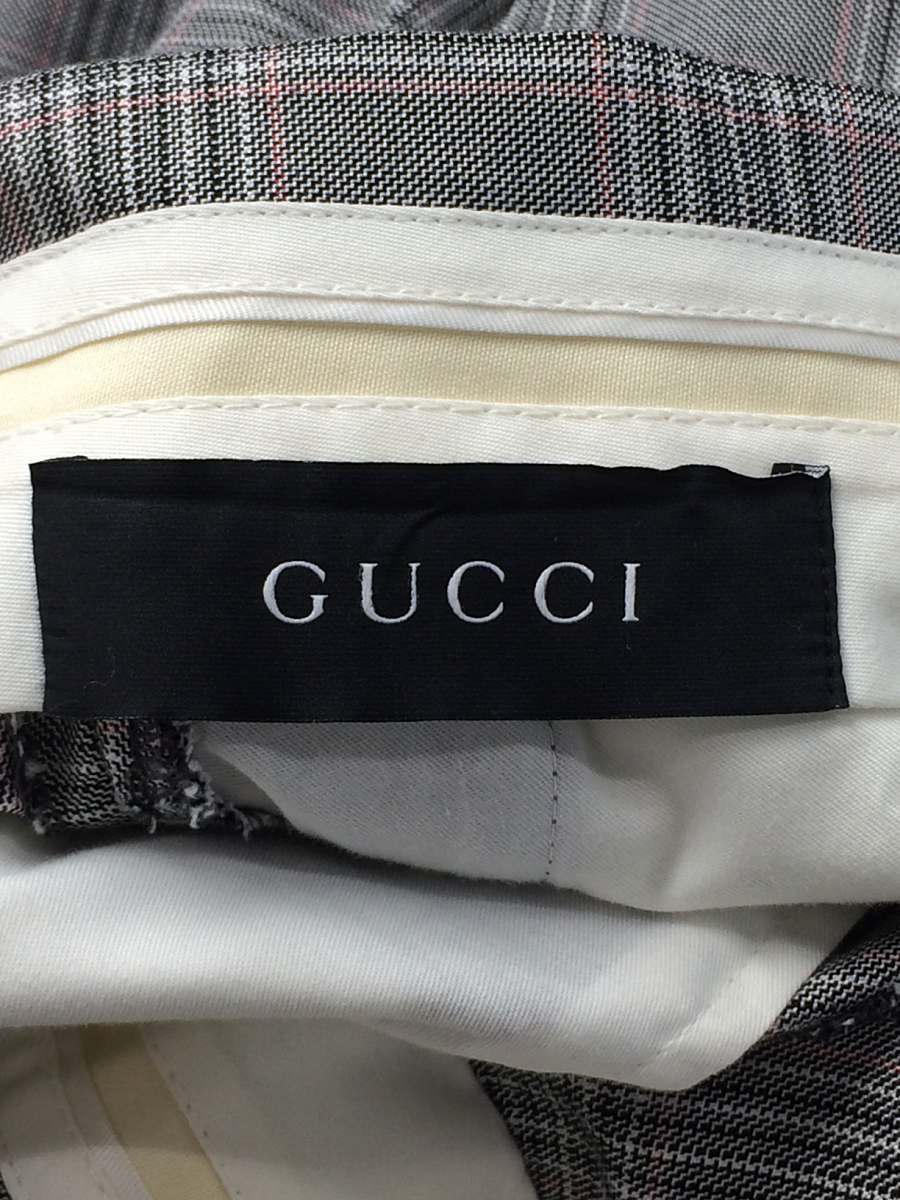 GUCCI◆スラックスパンツ/-/コットン/チェック
