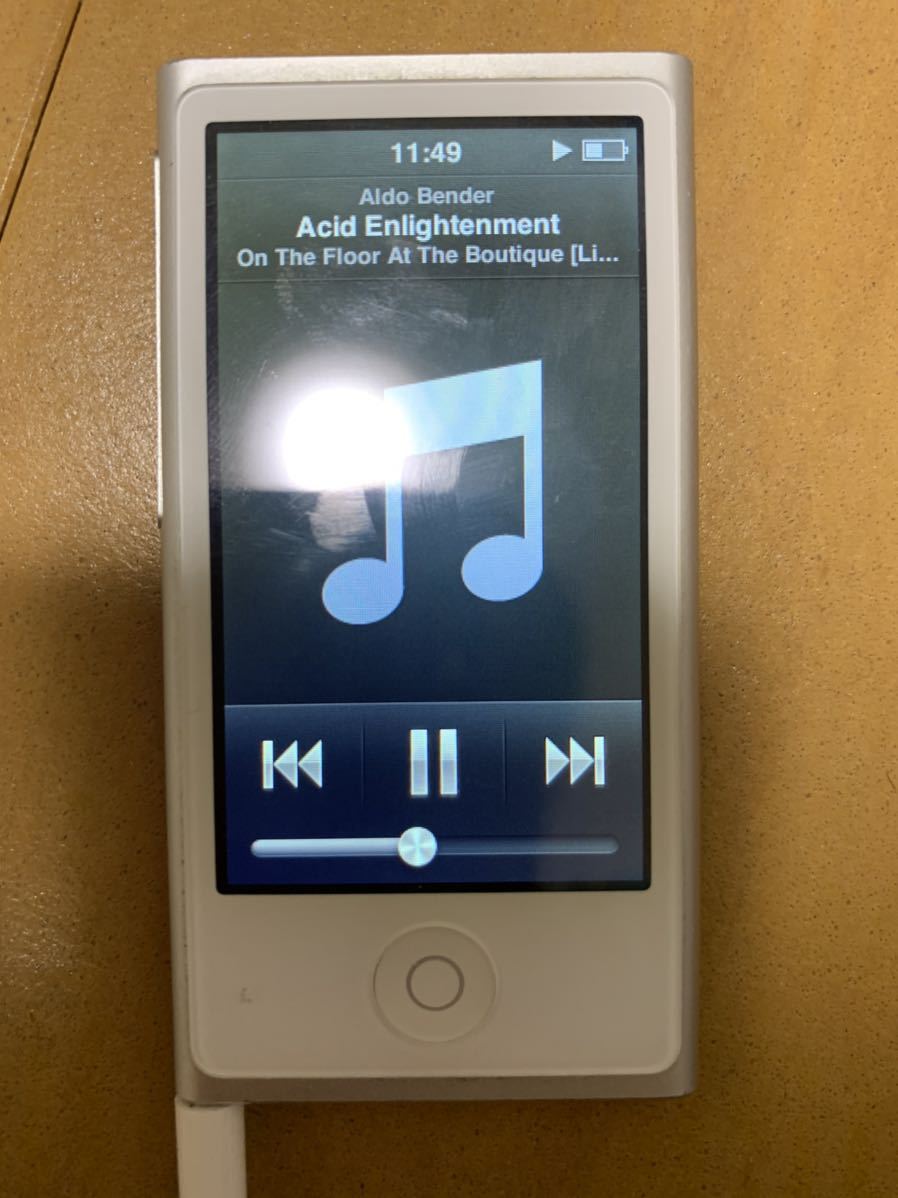iPod nano 第7世代 16GB シルバー 動作品 初期化済み iPod nano 第7
