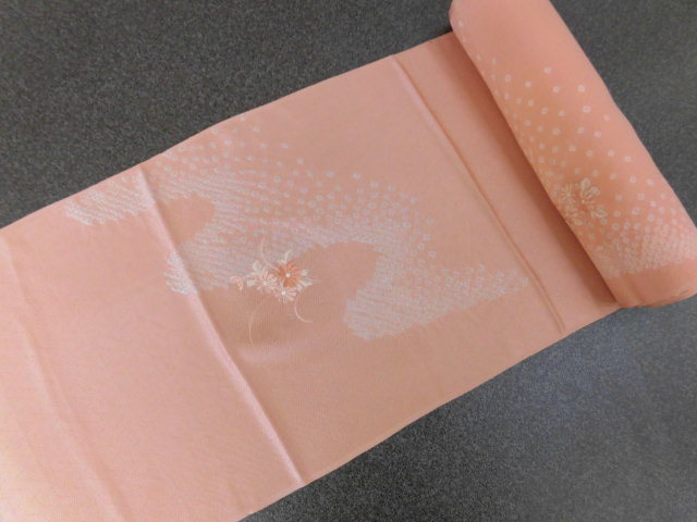 【彩】◆新古品◆ ■正絹◆刺繍入り◆付下げ着尺◆反物 未仕立て 1117-24