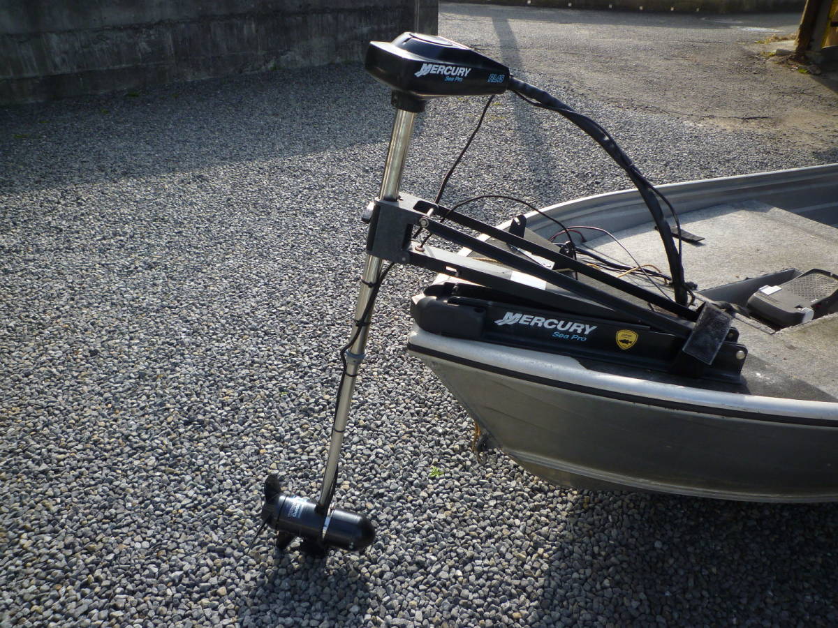 格安売り切り♪中古 船 小型 プレジャーモーターボート 船外機付き(マーキュリー　シープロ　10MA) アルミボートセット一式 バス釣り愛媛県_3