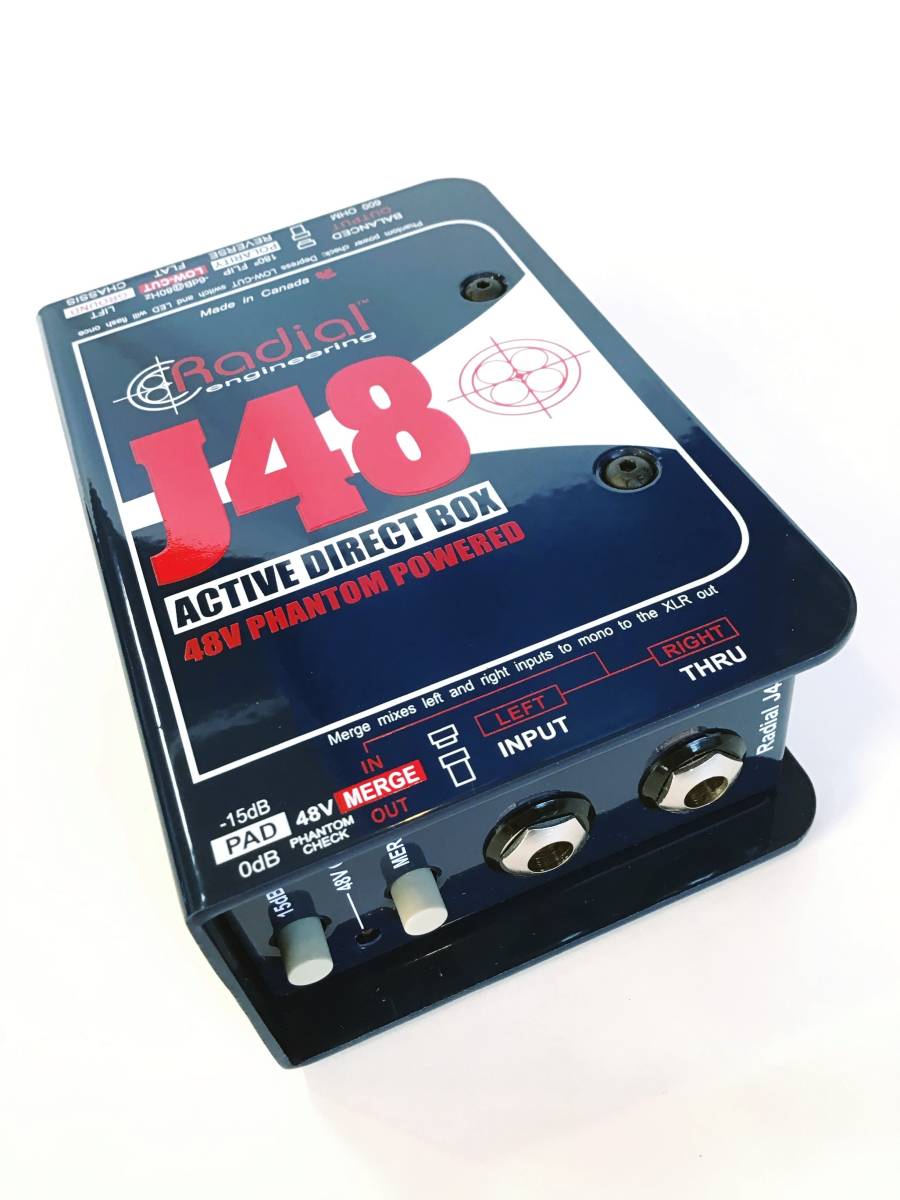 Radial J48 ⁄ ダイレクトボックス アクティブDI j48 ラディアル