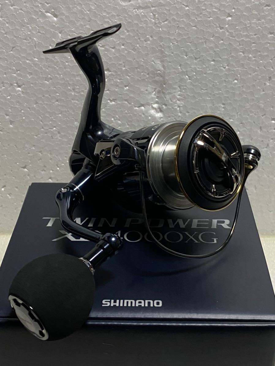激安大特価，得価 シマノ ツインパワーXD 4000XG 社外ハンドルノブ リールカバー付き(シマノ)｜売買されたオークション情報、yahooの商品情報をアーカイブ公開 - オークファン シマノ