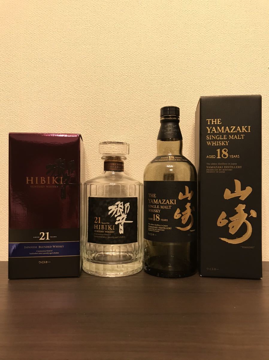  空瓶空箱 サントリー 山崎18年 響21年 2本セット 箱付き SUNTORY(日本)｜売買されたオークション情報、yahooの商品情報をアーカイブ公開 - オークファン 日本