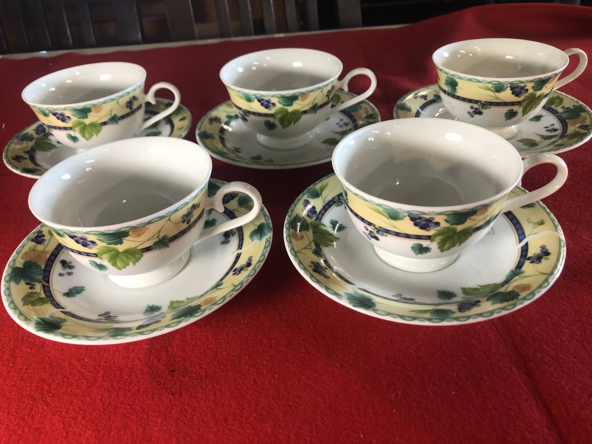 高品質，限定セール NARUMI/ナルミ China カップ＆ソーサー フルーツ柄 5客セット コーヒー(ナルミ)｜売買されたオークション情報、yahooの商品情報をアーカイブ公開 - オークファン ナルミ
