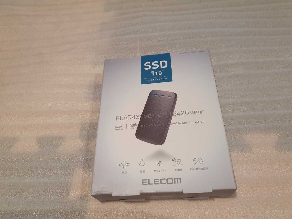 ESD-EF1000GBK | エレコム - ブラック 1TB USB3.2(Gen1)対応 