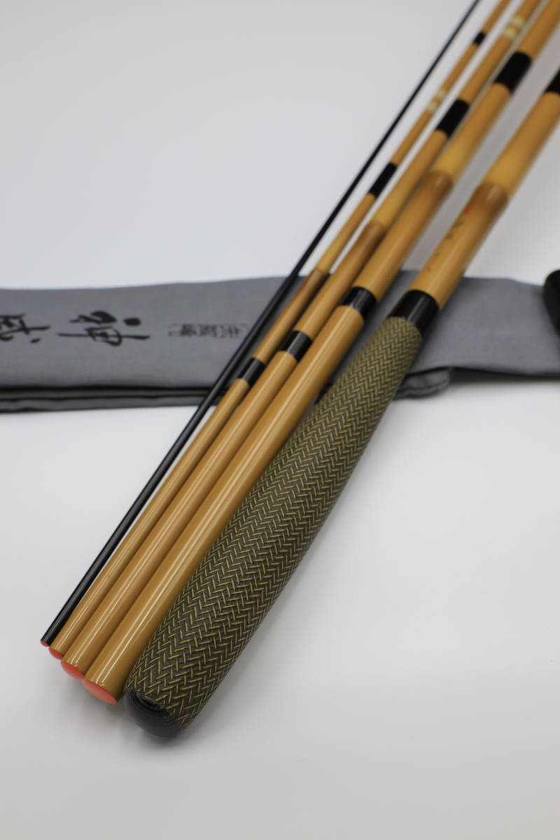 シマノ朱紋峰神威 18尺 【美品】 未実釣 ☆ シマノ 朱紋峰 神威 18尺 ☆ 保証書 / SHIMANO / 十八尺