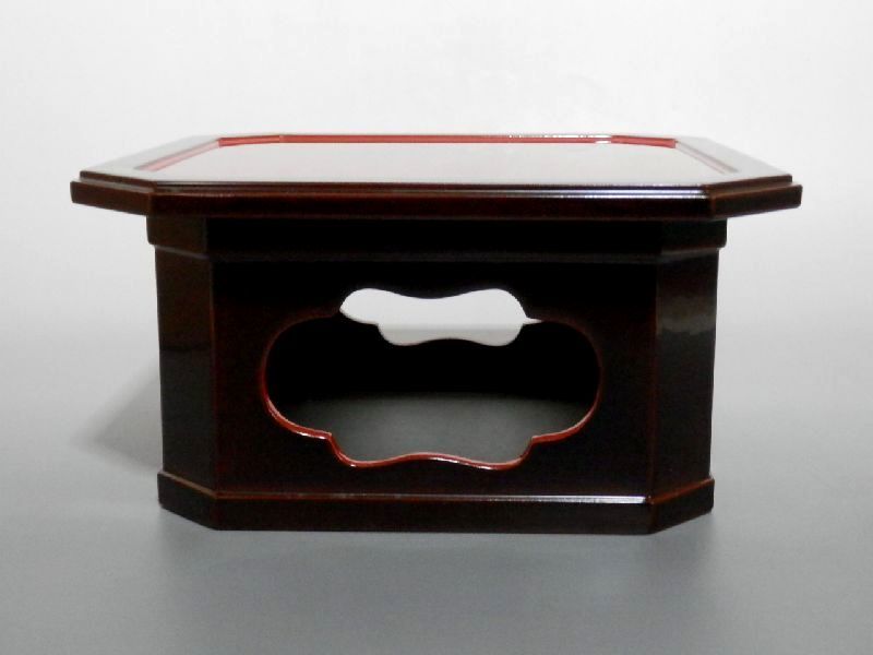 ☆ 福鈴台 床飾り 木製 漆塗 / 正月飾り 初釜 縁起物 裏千家 表