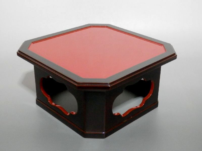 ☆ 福鈴台 床飾り 木製 漆塗 / 正月飾り 初釜 縁起物 裏千家 表